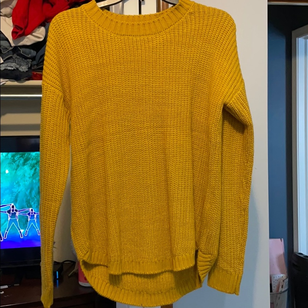 Yellow sweater